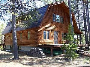 Dawn Lakeside Log Cabin Donnelly Idaho Vacation Rental Cabin